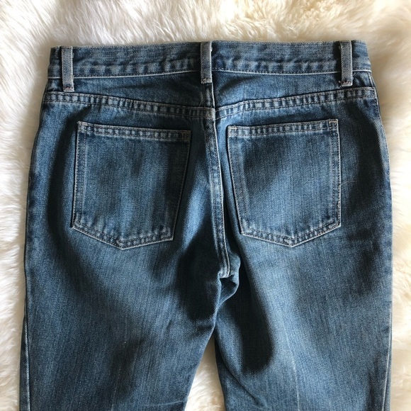 Marc Jacobs Light Wash Distressed Straight Jeans 2 - Picture 8 of 8